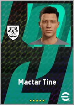 Mactar Tine eFootball 2026 player card, 60 OVR DMF