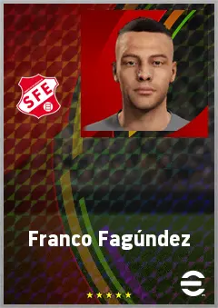 Franco Fagúndez eFootball 2026 player card, 71 OVR SS