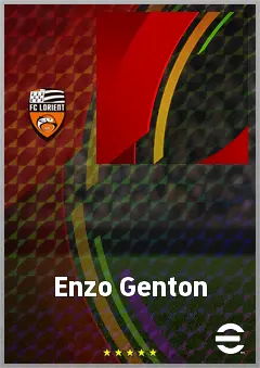 Enzo Genton eFootball 2026 player card, 65 OVR CB
