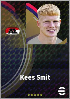 Kees Smit eFootball 2026 player card, 71 OVR CMF