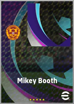 Mikey Booth eFootball 2026 player card, 60 OVR CMF