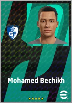Mohamed Bechikh eFootball 2026 player card, 63 OVR CF