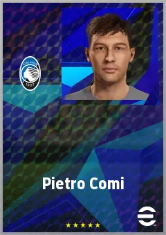 Pietro Comi eFootball 2026 player card, 64 OVR CB