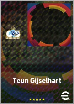 Teun Gijselhart eFootball 2026 player card, 62 OVR CMF