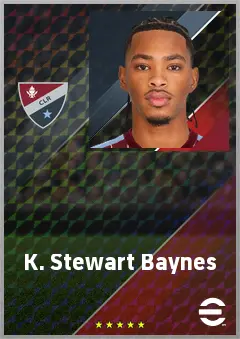 K. Stewart Baynes eFootball 2026 player card, 64 OVR LWF