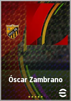 Óscar Zambrano eFootball 2026 player card, 70 OVR DMF
