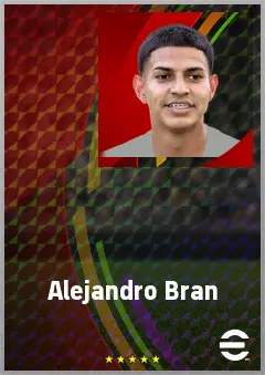 Alejandro Bran eFootball 2026 player card, 68 OVR DMF