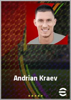 Andrian Kraev eFootball 2026 player card, 69 OVR DMF