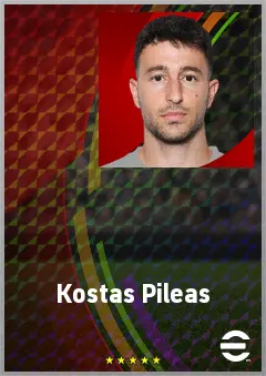 Kostas Pileas eFootball 2026 player card, 69 OVR LB