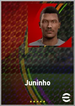Juninho eFootball 2026 player card, 64 OVR CF
