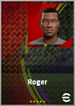 Roger eFootball 2026 player card, 65 OVR AMF