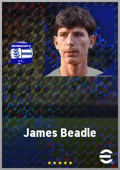 James Beadle eFootball 2026 player card, 70 OVR GK