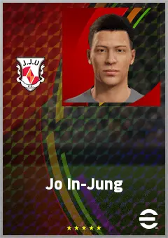 Jo In-Jung eFootball 2026 player card, 61 OVR CMF