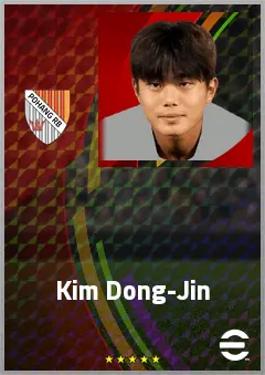 Kim Dong-Jin eFootball 2026 player card, 64 OVR CMF