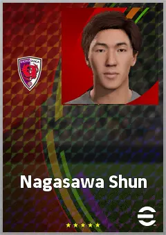 Nagasawa Shun eFootball 2026 player card, 66 OVR CF