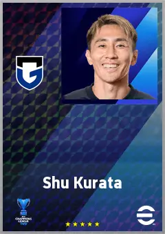 Kurata Shu eFootball 2026 player card, 67 OVR LMF