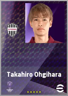 Ohgihara Takahiro eFootball 2026 player card, 71 OVR DMF