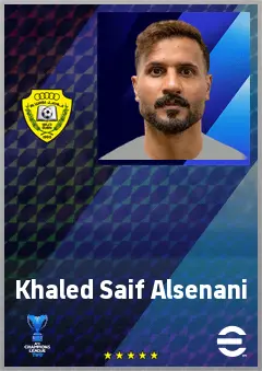 Khaled Saif Alsenani eFootball 2026 player card, 67 OVR GK