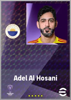 Adel Al Hosani eFootball 2026 player card, 68 OVR GK
