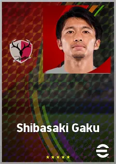 Shibasaki Gaku eFootball 2026 player card, 68 OVR CMF