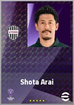 Arai Shota eFootball 2026 player card, 67 OVR GK