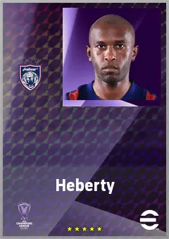 Heberty eFootball 2026 player card, 71 OVR SS