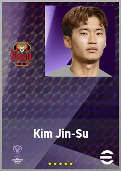 Kim Jin-Su eFootball 2026 player card, 70 OVR LB