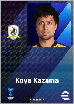 Kazama Koya eFootball 2026 player card, 68 OVR AMF