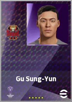Gu Sung-Yun eFootball 2026 player card, 70 OVR GK