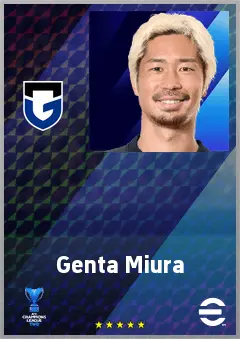 Miura Genta eFootball 2026 player card, 69 OVR CB