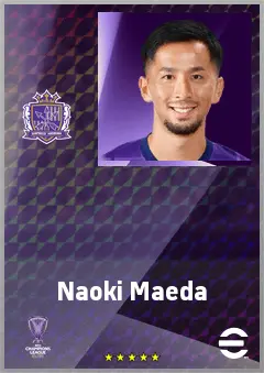 Maeda Naoki eFootball 2026 player card, 68 OVR RWF