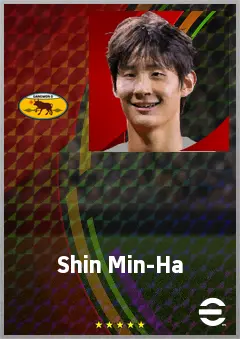 Shin Min-Ha eFootball 2026 player card, 68 OVR CB