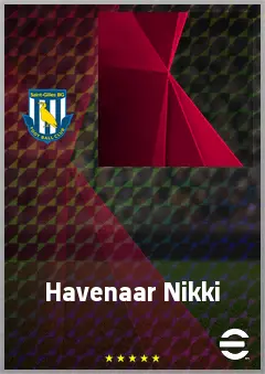 Havenaar Nikki eFootball 2026 player card, 68 OVR CB