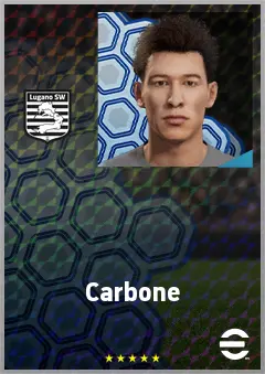 Carbone eFootball 2026 player card, 66 OVR CB