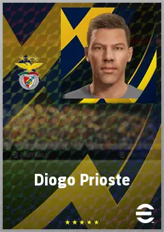 Diogo Prioste eFootball 2026 player card, 67 OVR CMF