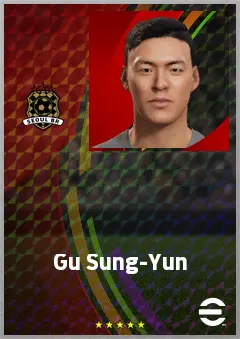 Gu Sung-Yun eFootball 2026 player card, 70 OVR GK