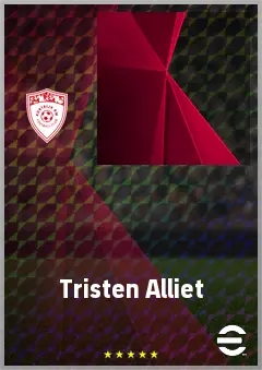 Tristen Alliet eFootball 2026 player card, 64 OVR GK
