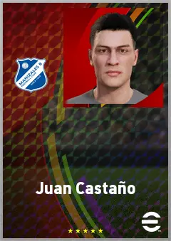 Juan Castaño eFootball 2026 player card, 68 OVR CB