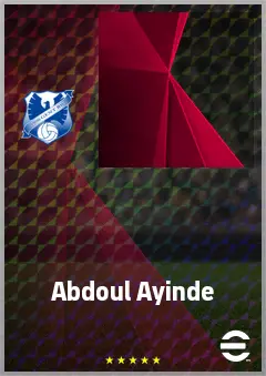 Abdoul Ayinde eFootball 2026 player card, 67 OVR LB