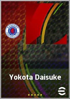 Yokota Daisuke eFootball 2026 player card, 70 OVR RWF