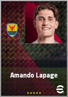 Amando Lapage eFootball 2026 player card, 64 OVR CB