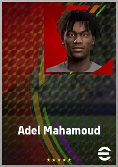 Adel Mahamoud eFootball 2026 player card, 61 OVR CF