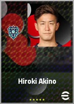 Akino Hiroki eFootball 2026 player card, 66 OVR DMF