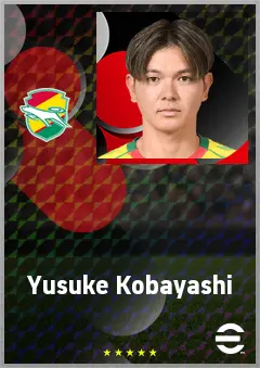 Kobayashi Yusuke eFootball 2026 player card, 67 OVR DMF