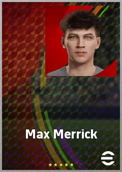 Max Merrick eFootball 2026 player card, 67 OVR GK