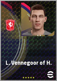 L. Vennegoor of H. eFootball 2026 player card, 65 OVR CF