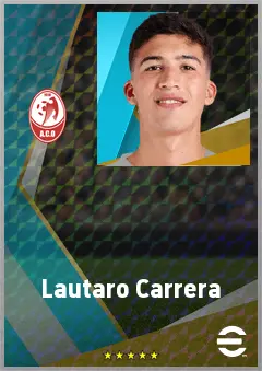 Lautaro Carrera eFootball 2026 player card, 66 OVR CB