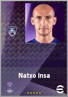 Natxo Insa eFootball 2026 player card, 67 OVR CMF