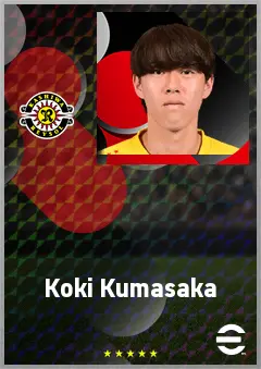 Kumasaka Koki eFootball 2026 player card, 67 OVR DMF