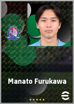 Furukawa Manato eFootball 2026 player card, 62 OVR CF
